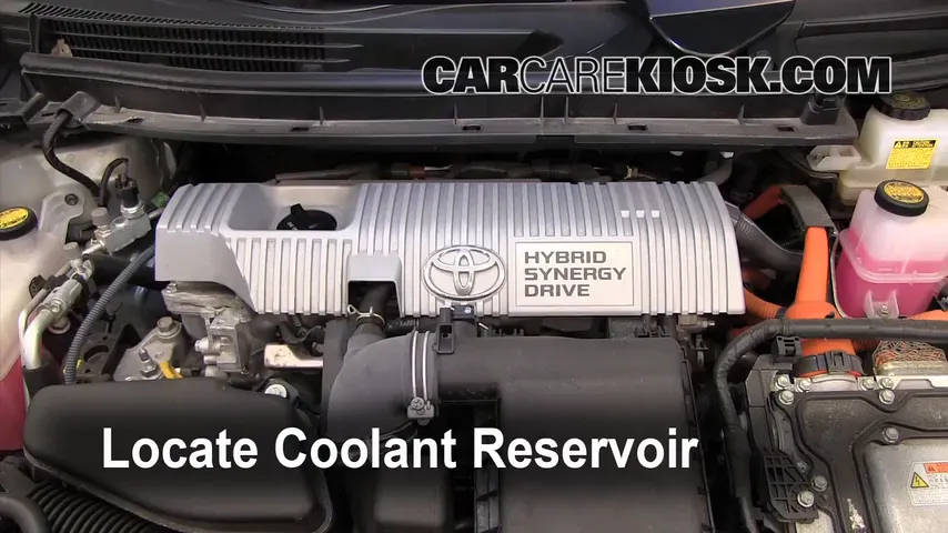 2010 Toyota Prius 1.8L 4 Cyl. Refrigerante (anticongelante) Agregar refrigerante